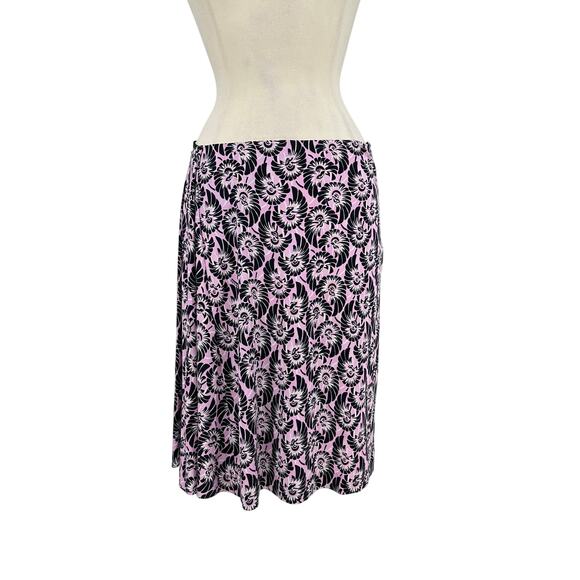 Prada Silk Mini Skirt Size IT 44 Multicolor Purple Black Y2K